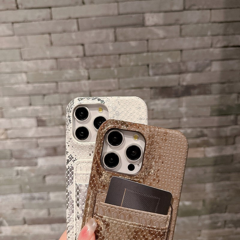 Pra Card Holder Leather iPhone Case