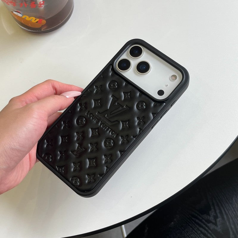 Lou Color Leather  iPhone Case