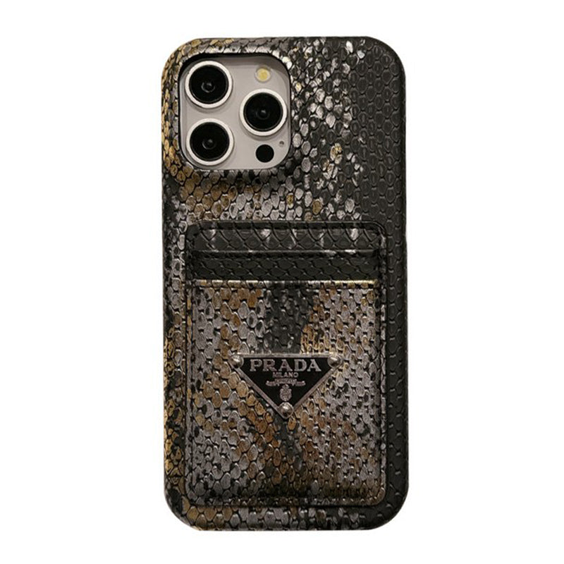 Pra Card Holder Leather iPhone Case