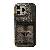 Pra Card Holder Leather iPhone Case