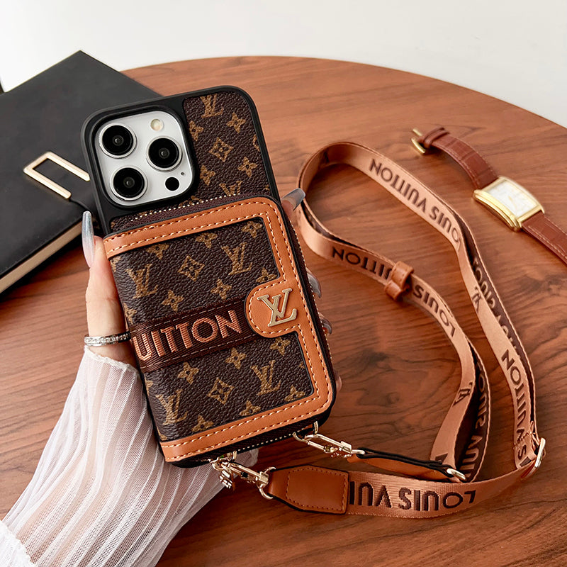 Lou GG Card Holder Chain iPhone 17 Case