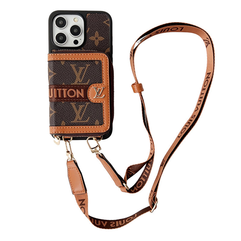 Lou GG Card Holder Chain iPhone 17 Case
