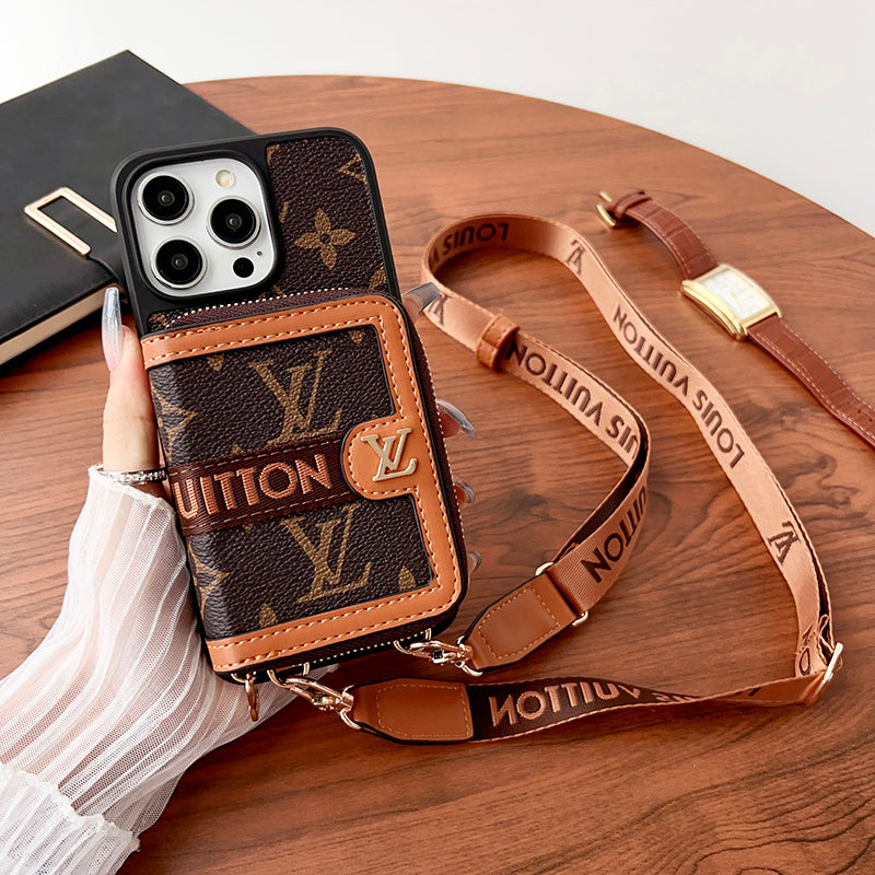 Lou GG Card Holder Chain iPhone 17 Case