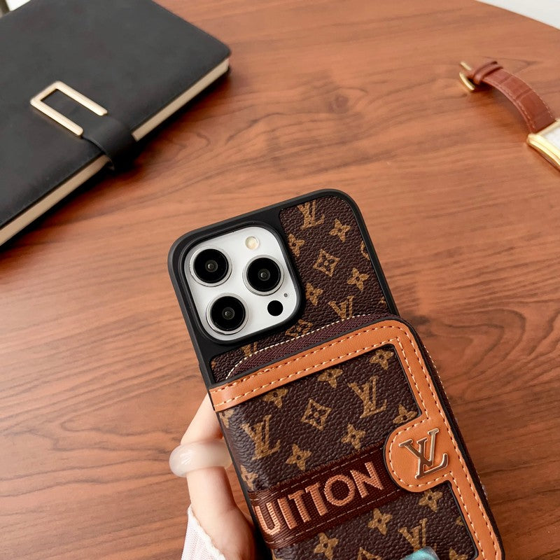 Lou GG Card Holder Chain iPhone 17 Case