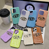 Dies Crocodile Pattern Leather iPhone Case