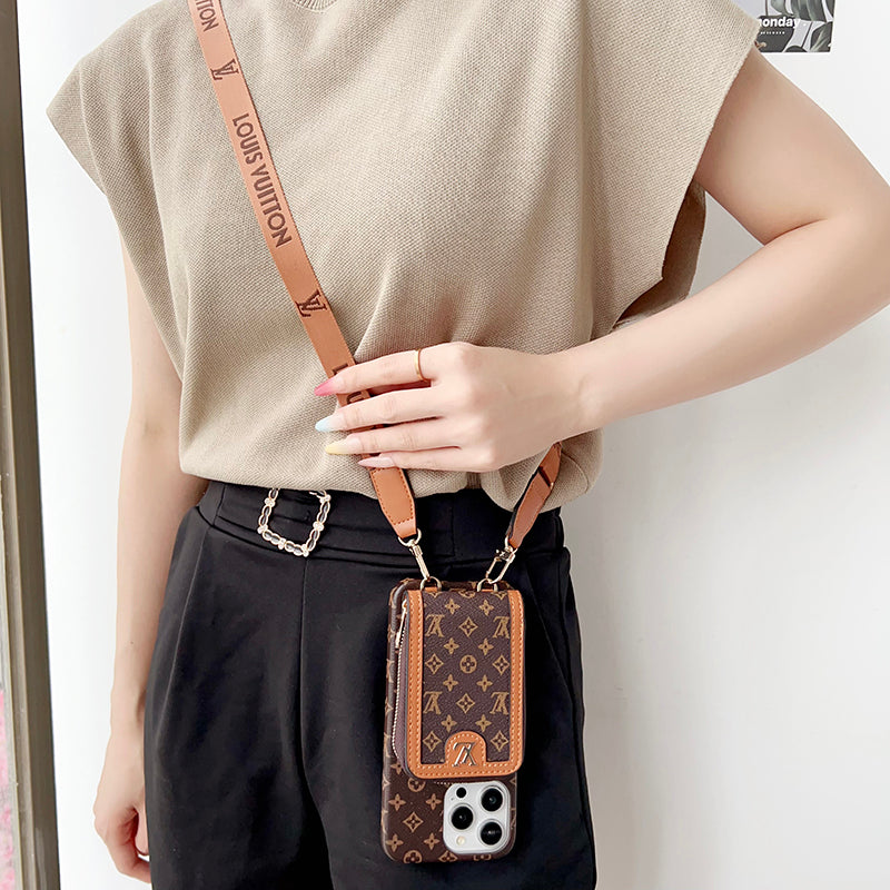 Lou GG Card Holder Chain iPhone 17 Case
