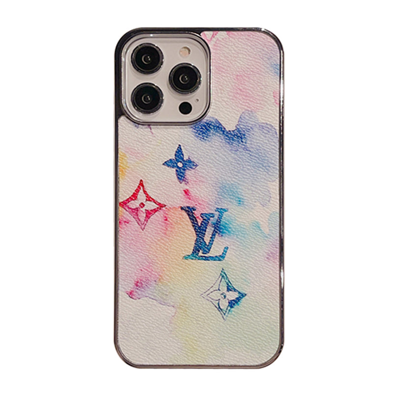 Lou Lattice Leather iPhone Case
