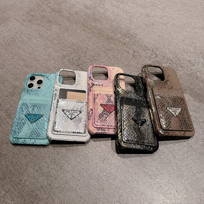 Pra Card Holder Leather iPhone Case