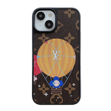 Lou Balloon & Heart Leather iPhone Case