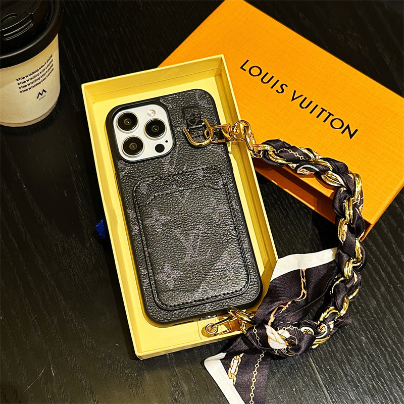 Lou Card Holder Scarves iPhone Case