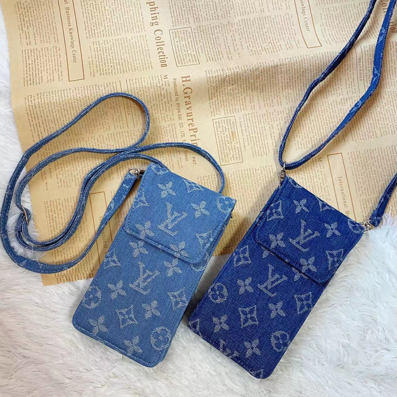 Lou Vintage Denim Crossbody iPhone Case