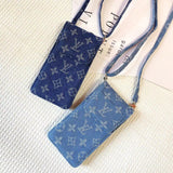 Lou Vintage Denim Crossbody iPhone Case