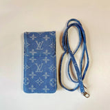 iPhone Case - Louis Vuitton Vintage Denim Crossbody Case
