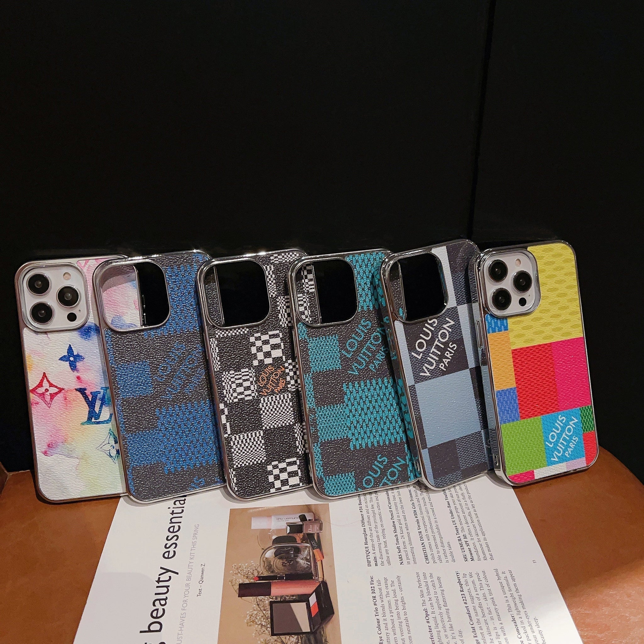 Lou Lattice Leather iPhone Case