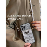 Pra Weave Card Bag Crossbody iPhone Case