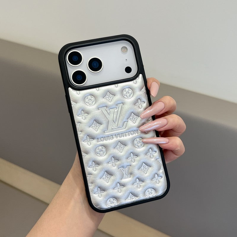 Lou Color Leather  iPhone Case