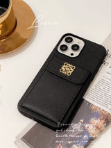 Loe Card Holder Leather iPhone Case