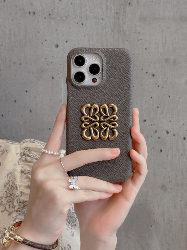 Loe Color Leather iPhone Case