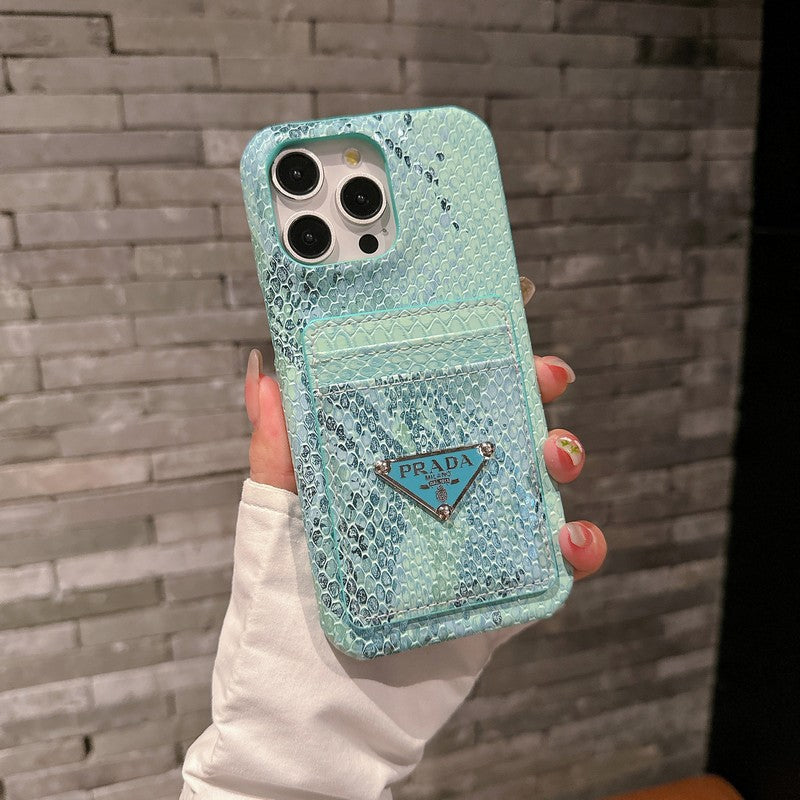 Pra Card Holder Leather iPhone Case