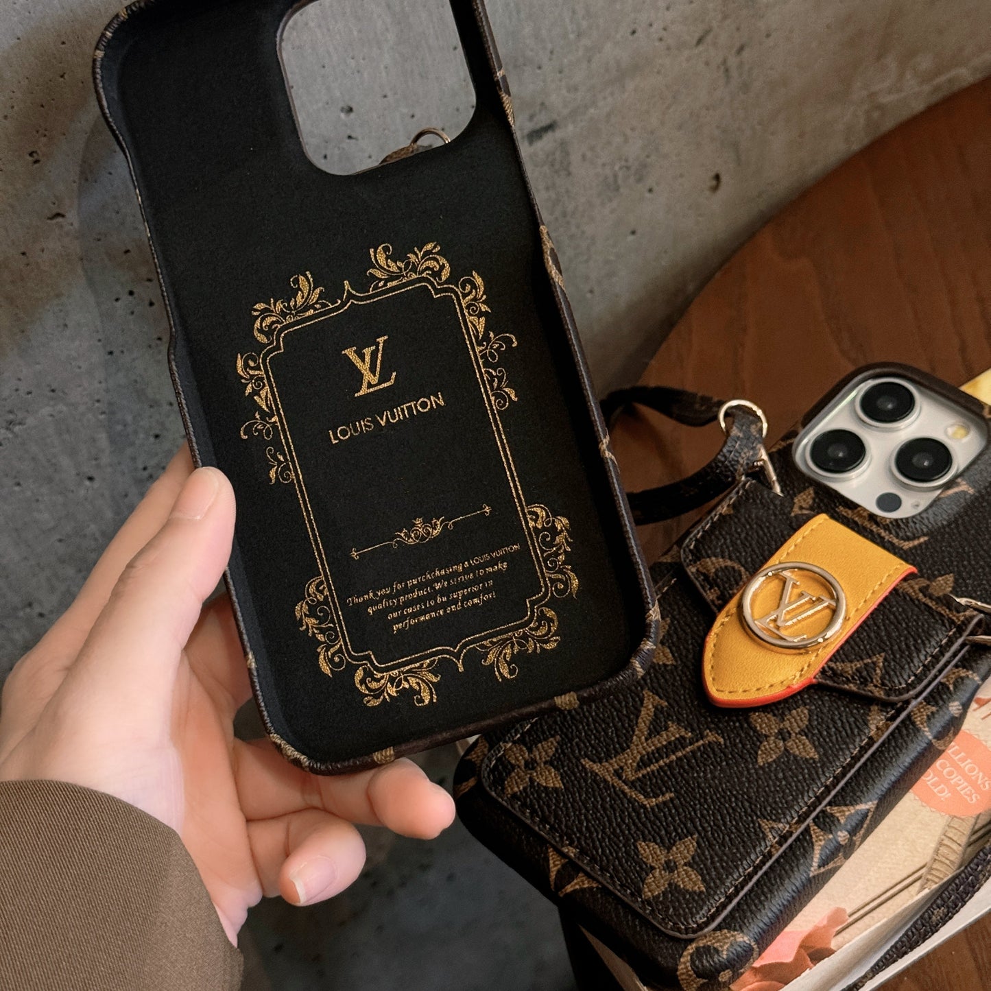 Lou Card Holder Chain iPhone Case