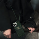 Loe Crossbody Gold Logo iPhone Case