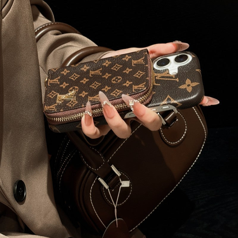 Lou GG Gold Logo Cardbag iPhone Case