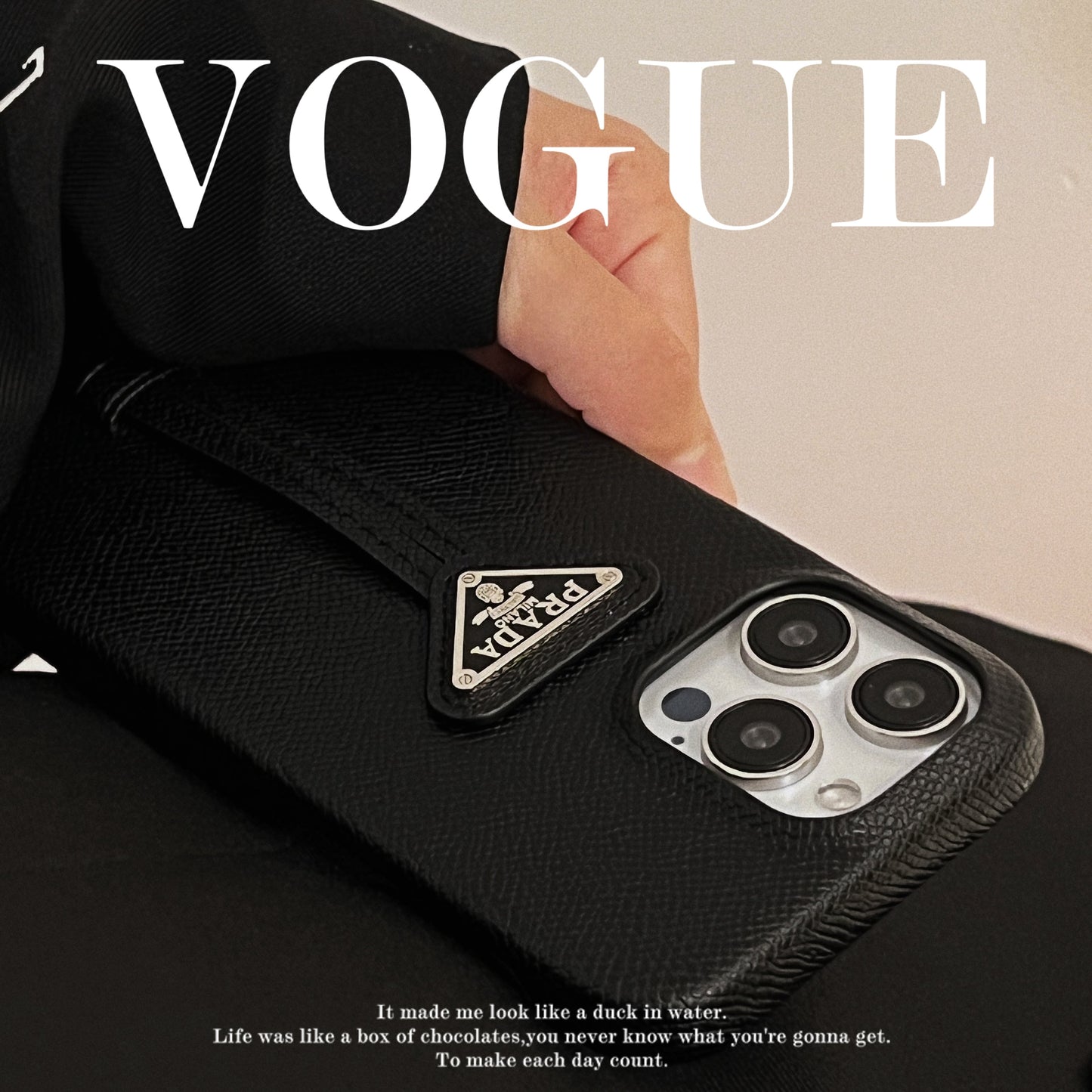 Pra Leather Handle iPhone Case