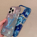 Lou Pink & Blue iPhone Case