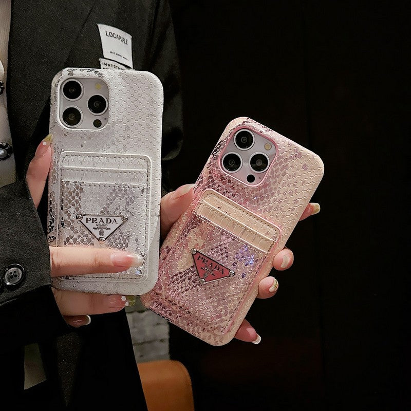 Pra Card Holder Leather iPhone Case