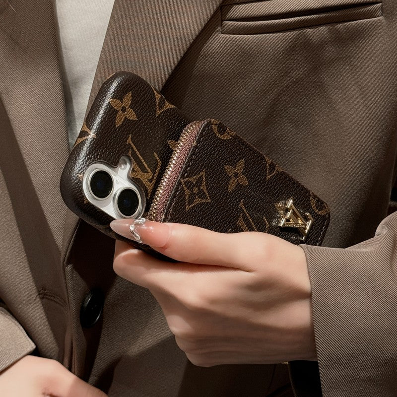 Lou GG Gold Logo Cardbag iPhone Case