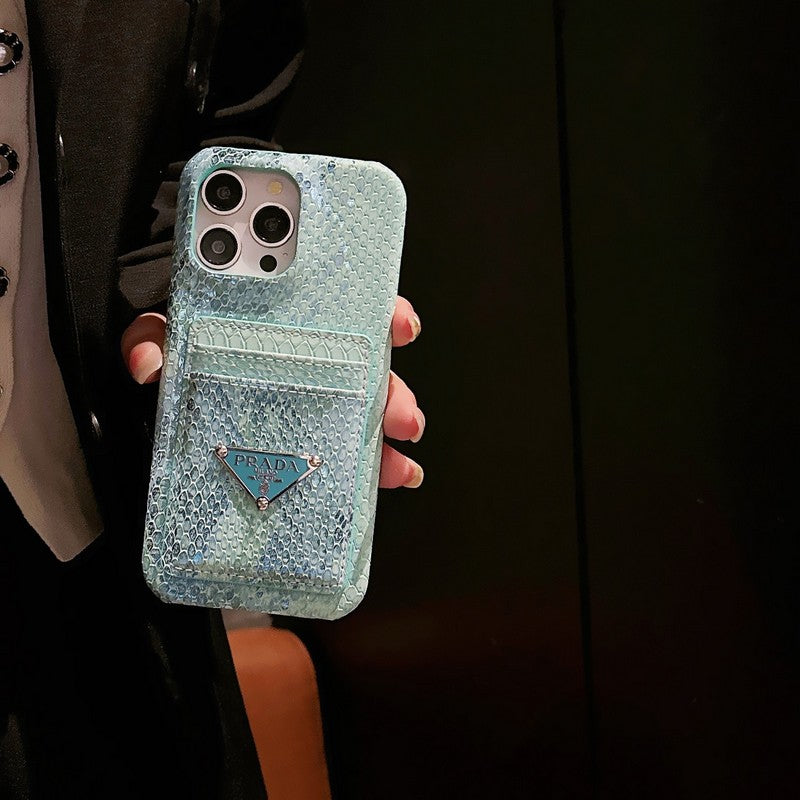 Pra Card Holder Leather iPhone Case