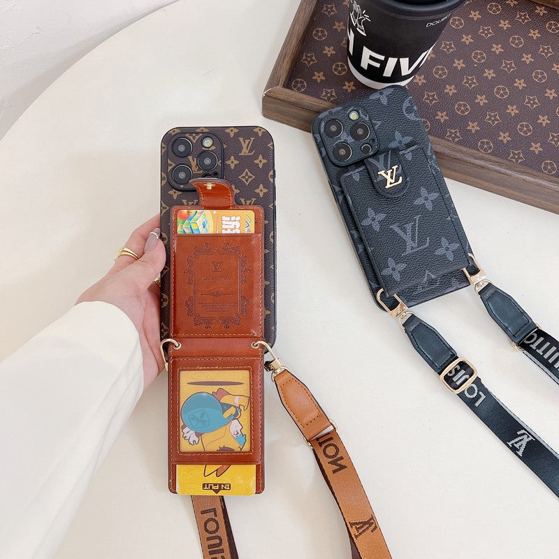 Lou Card Bag Crossbody Color Chain iPhone Case