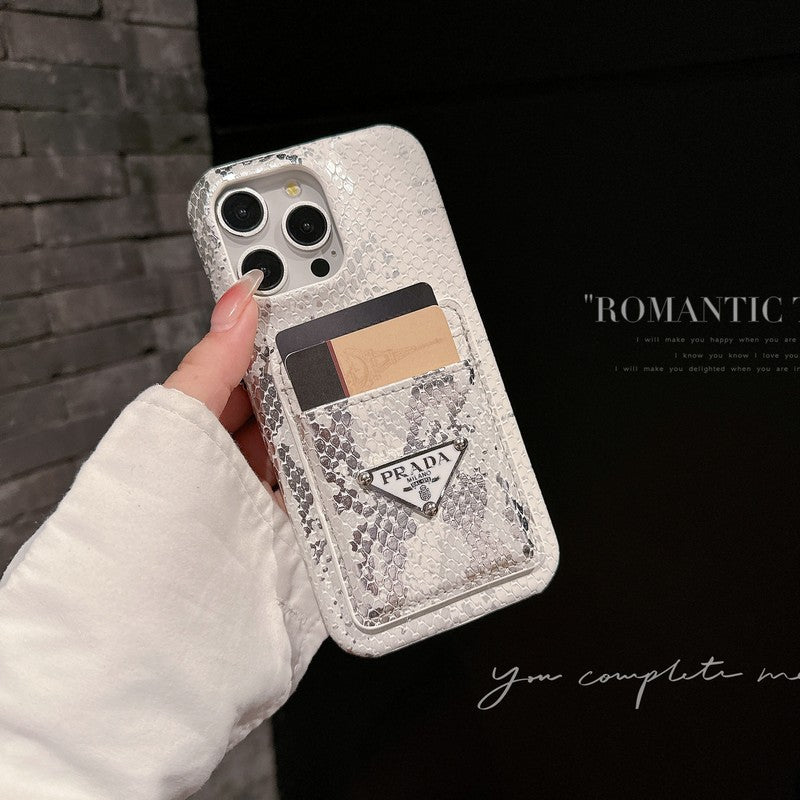 Pra Card Holder Leather iPhone Case