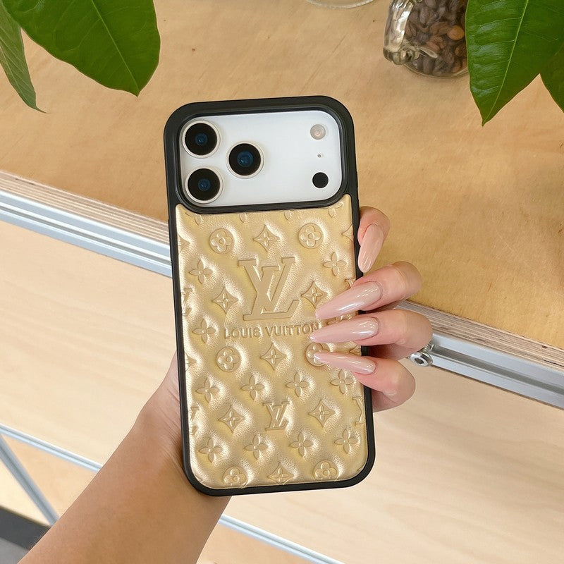 Lou Color Leather  iPhone Case
