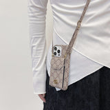 GG Fabric Chain iPhone Case