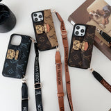 Lou Lock Card Bag Crossbody Chain iPhone Case