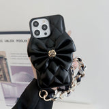 CC Crossbody Scarves Leather iPhone Case