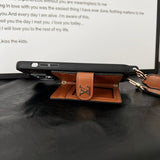 Lou Card Bag Chain Classic Brown iPhone Case