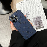Lou Color Leather iPhone Case