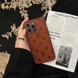 Lou Color Leather iPhone Case