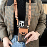 Lou Card Bag Five Color Chain iPhone Case
