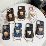 Louis Gold Card Bag Chain iPhone Case