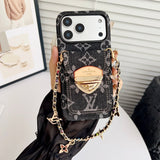 Louis Gold Card Bag Chain iPhone Case