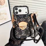 Louis Gold Card Crossbody iPhone Case