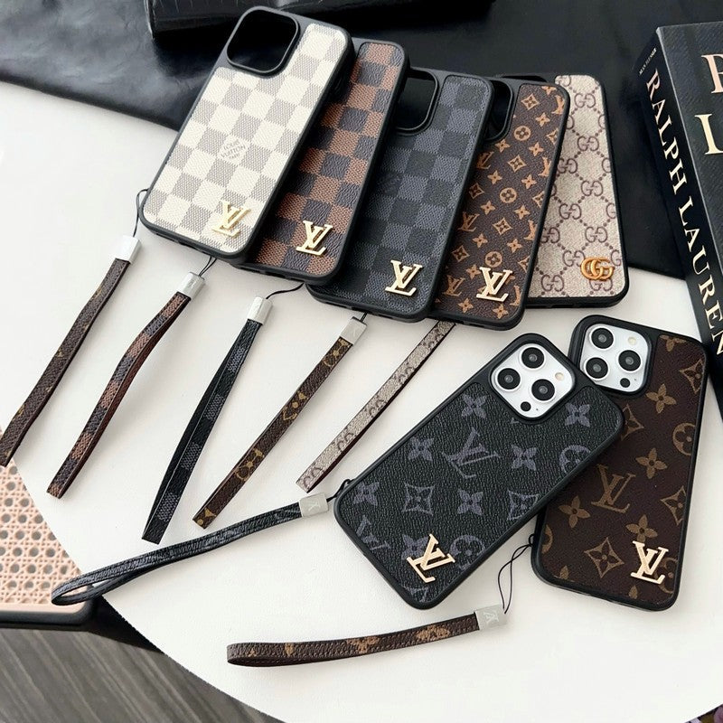 Lou Classic Brown Hand Chain iPhone Case