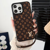 Lou Classic Brown Hand Chain iPhone Case