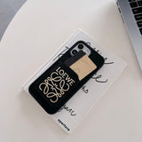 Loe Black & Brown Card Bag iPhone Case