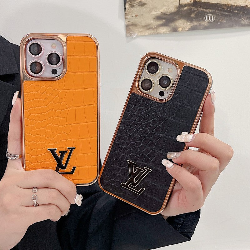 Lou Crocodile Pattern Color iPhone Case