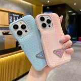 Pra Crocodile Leather Pattern iPhone Case