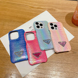 Pra Crocodile Leather Pattern iPhone Case